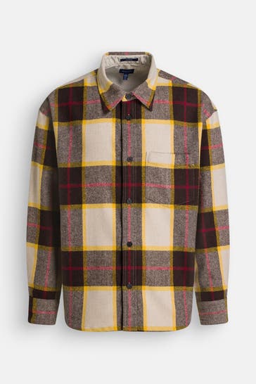 GANT Woll-Hemdjacke gemustert