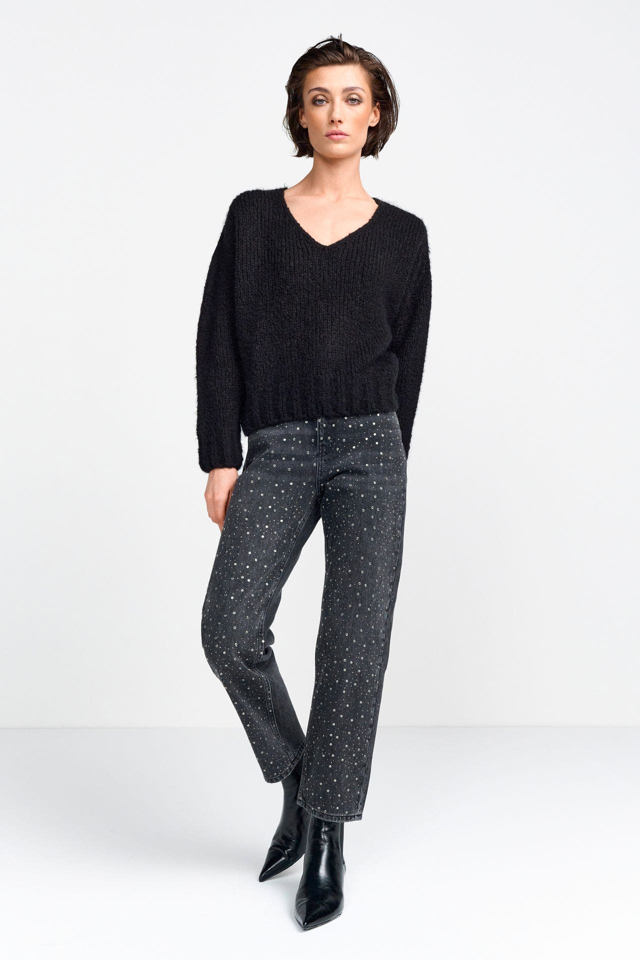 RICH & ROYAL Wollmix-Pullover schwarz, Bild 1