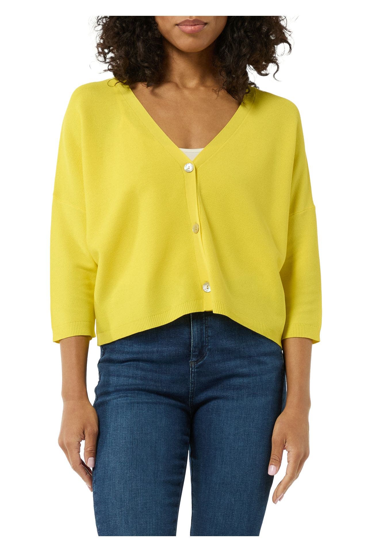 COMMA, Strickjacke gelb, Bild 1