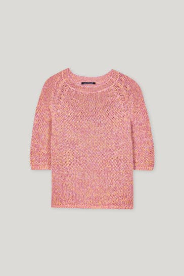 LUISA CERANO Strickshirt dunkelrosa