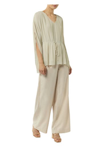 COMMA, Plissée-Tunika sand