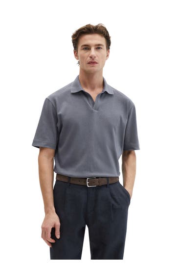 MARC O'POLO Polo-Shirt rauchblau