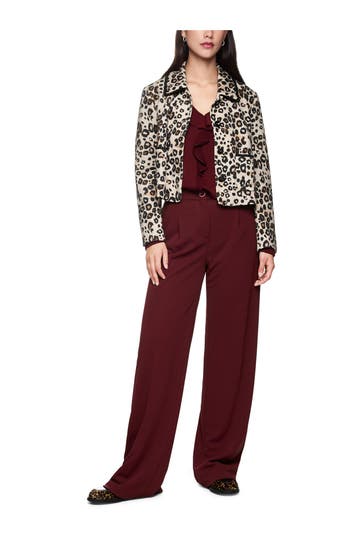 MARC CAIN Stoffhose bordeaux