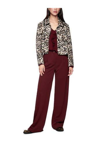 MARC CAIN Stoffhose bordeaux