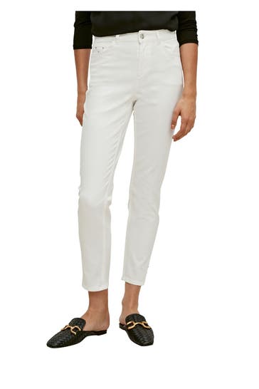 COMMA, Jeans weiß slim