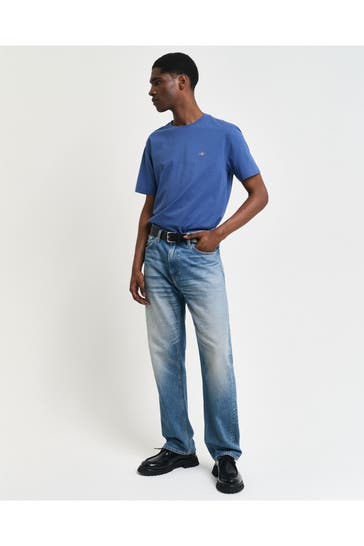 GANT T-Shirt azurblau