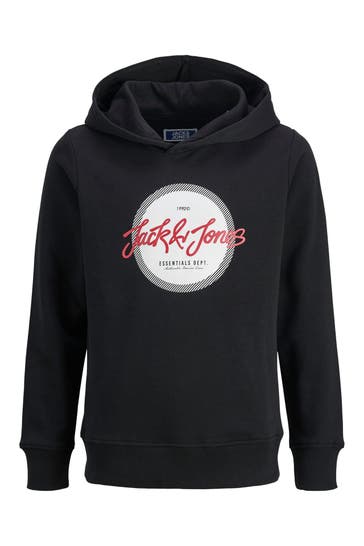 JACK & JONES Hoodie schwarz