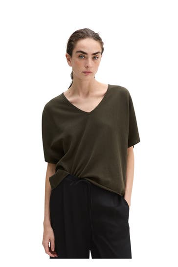MARC O'POLO Strickshirt dunkelbraun