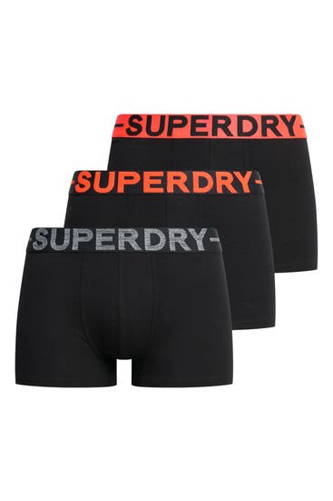 SUPERDRY - 3er Pack Boxer Trunks schwarz
