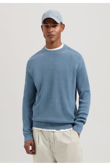 DSTREZZED Strickpullover azurblau