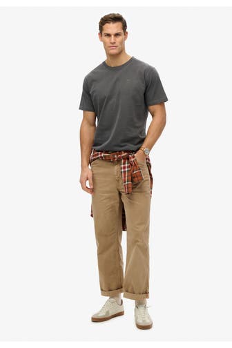 SUPERDRY T-Shirt 'Essentials Relaxed' grau