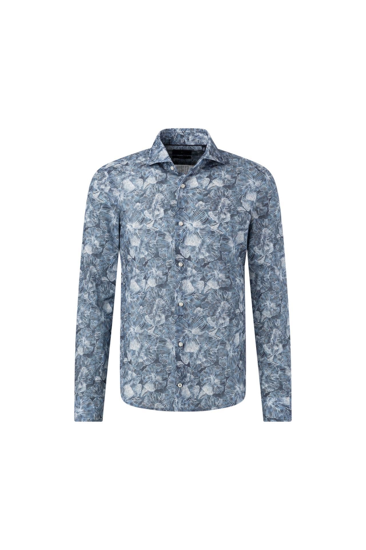 JOOP! Hemd Pai in Grau/Blau gemustert, Bild 1
