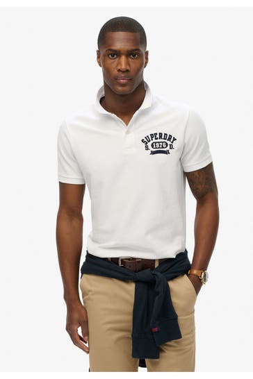 SUPERDRY Polo-Shirt weiß