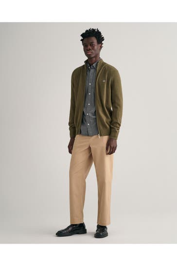 GANT Strickjacke oliv