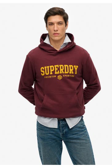 SUPERDRY Hoodie weinrot