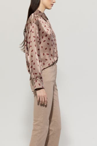 LUISA CERANO Seidenbluse gemustert