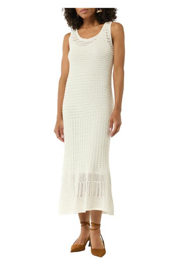 COMMA, Strickkleid creme