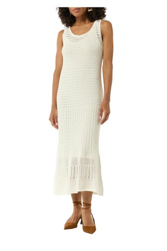 COMMA, Strickkleid creme