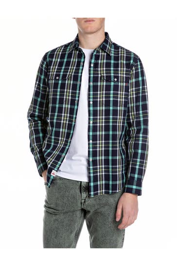 REPLAY Karohemd gemustert