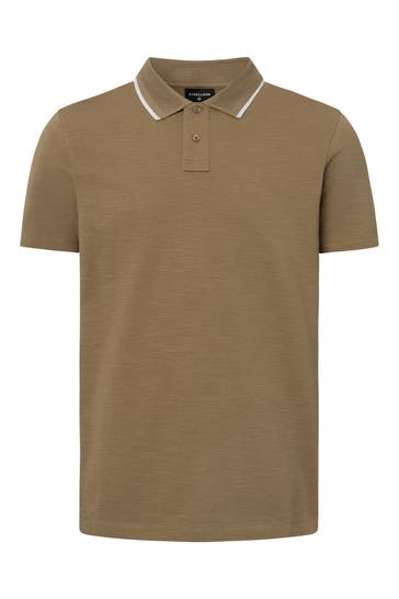 STRELLSON Polo-Shirt greige