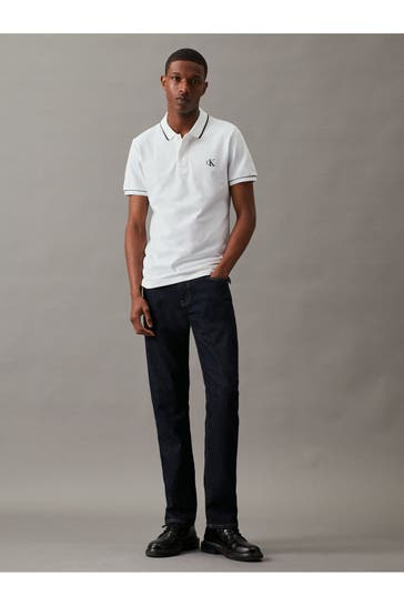 CALVIN KLEIN Polo-Shirt weiß