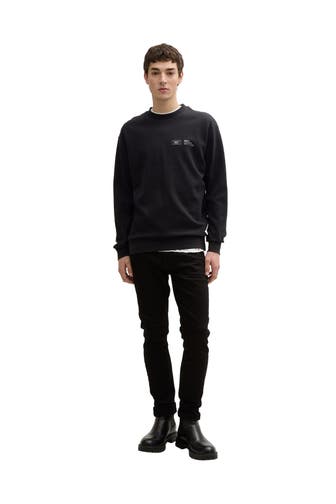 TOM TAILOR Sweatshirt schwarz
