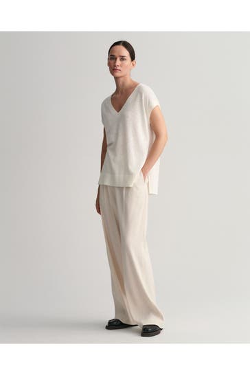 GANT Leinenmix-Pullunder ecru