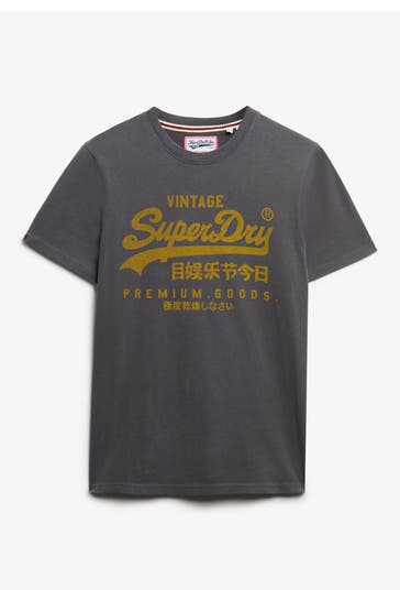 SUPERDRY T-Shirt dunkelgrau