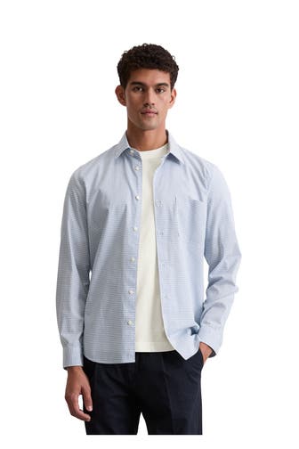 MARC O'POLO Casual-Hemd gemustert Shaped Fit