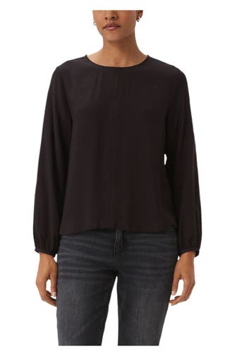 COMMA, Blusenshirt schwarz