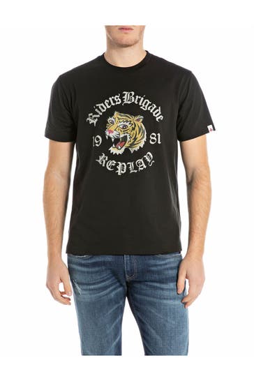 REPLAY T-Shirt schwarz