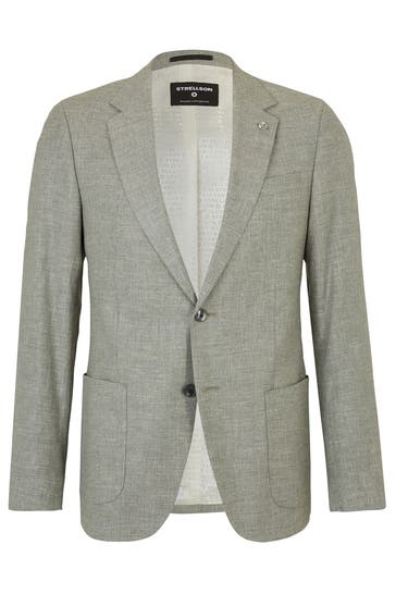 STRELLSON Business-Sakko Arndt hellgrün meliert Slim Fit