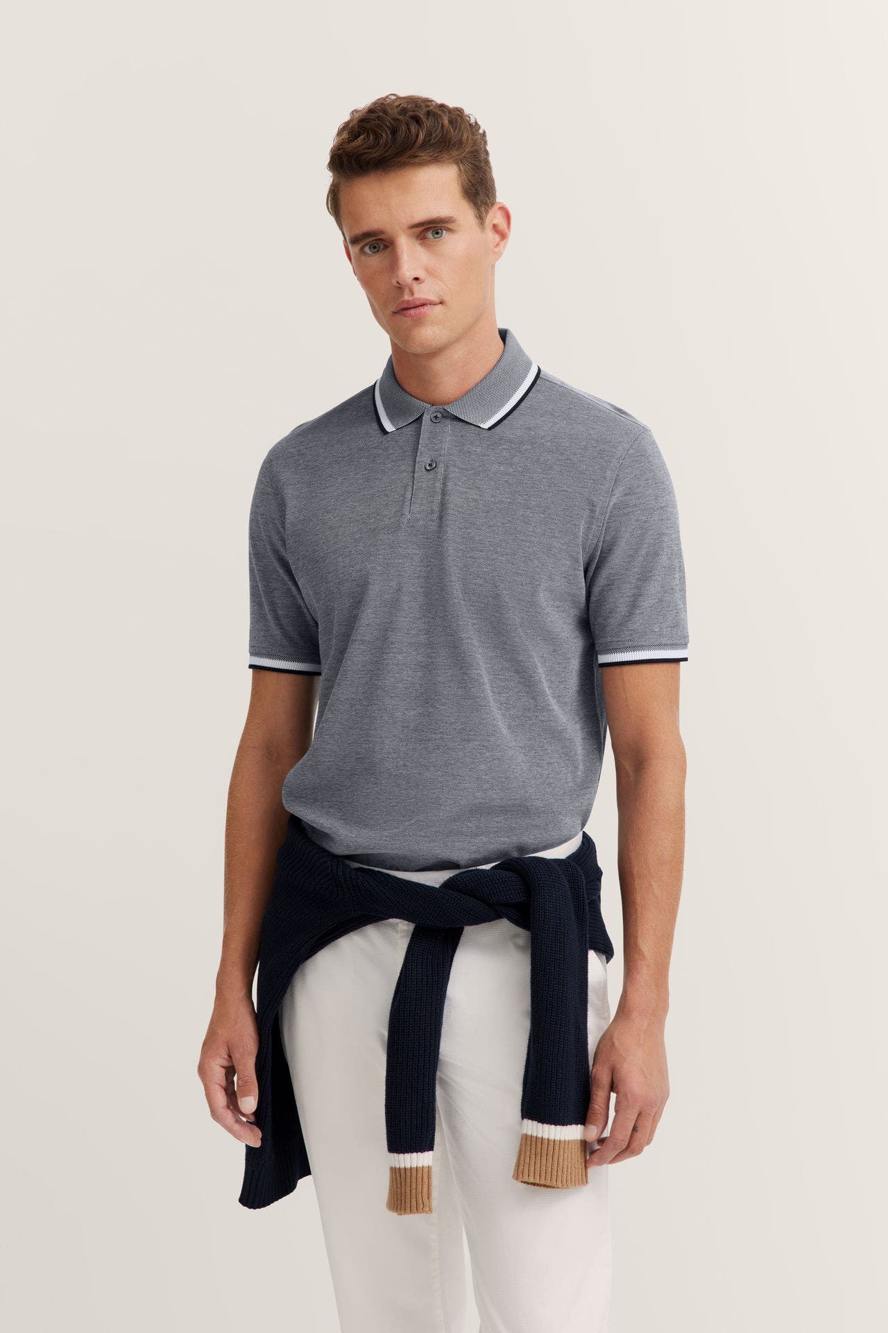 BUGATTI Polo-Shirt graublau, Bild 1