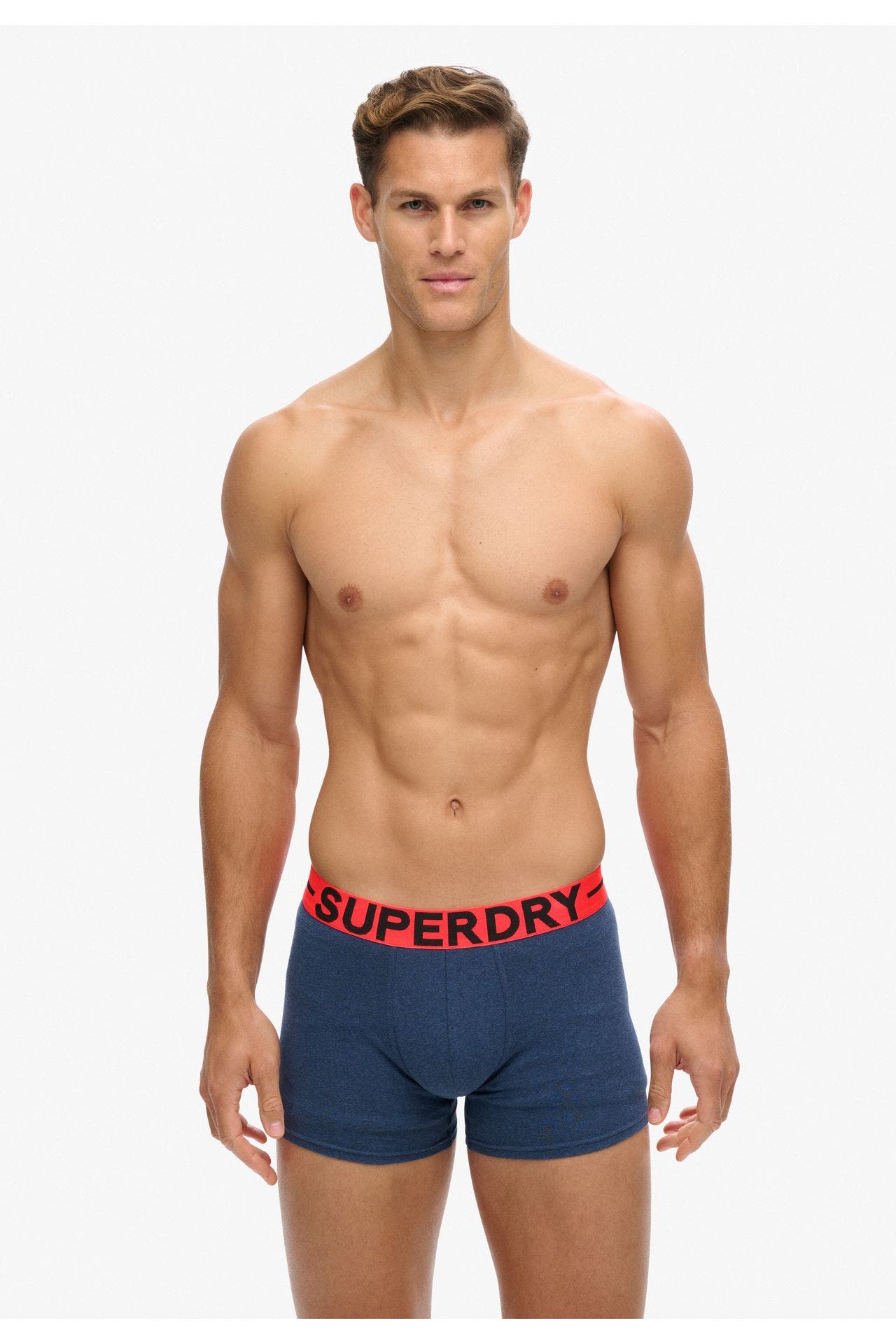 SUPERDRY 2er-Pack Boxer Trunks graublau, Bild 1