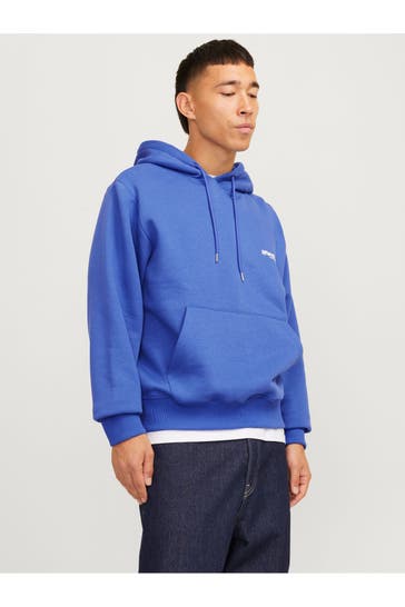 JACK & JONES Hoodie royalblau