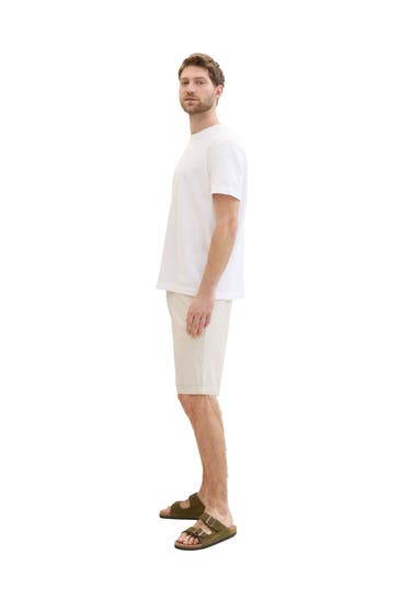 TOM TAILOR Chino-Shorts sand straight