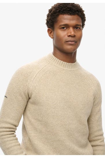 SUPERDRY Strickpullover ecru