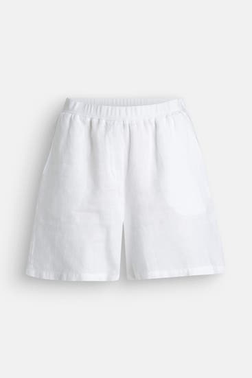 RIANI - Leinen-Shorts weiß