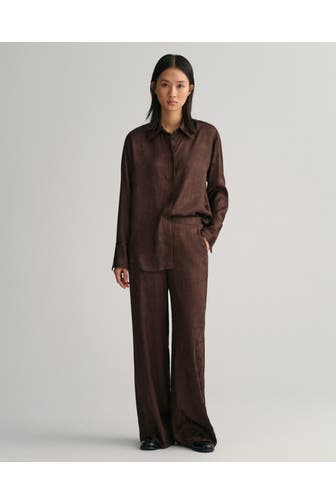 GANT Stoffhose dunkelbraun