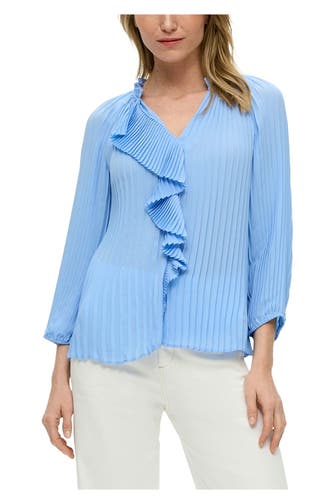 S.OLIVER BLACK LABEL Blusenshirt blau