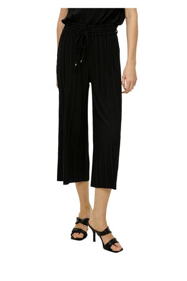 S.OLIVER BLACK LABEL Plissée-Culotte schwarz