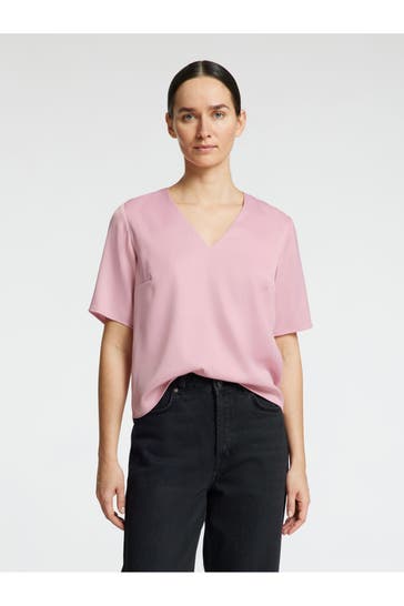 SELECTED Blusenshirt altrosa