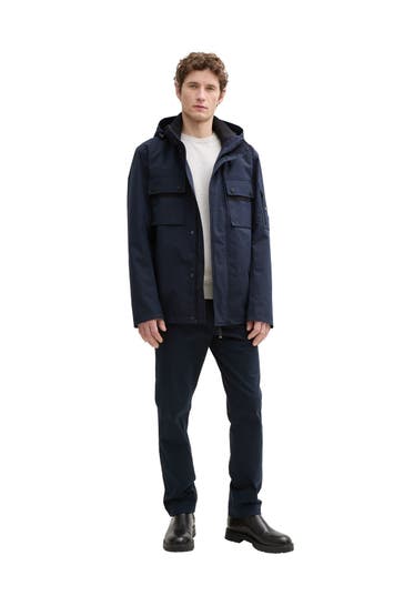 TOM TAILOR Übergangsjacke dunkelblau