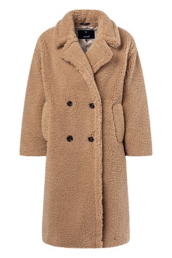 JOOP! Teddyfellmantel hellbraun
