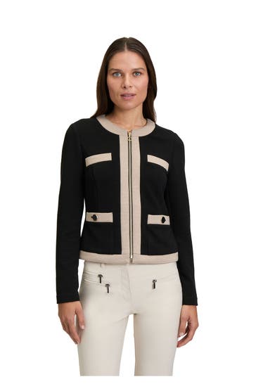 BETTY BARCLAY Sweat-Blazer zweifarbig