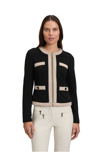 BETTY BARCLAY Sweat-Blazer zweifarbig