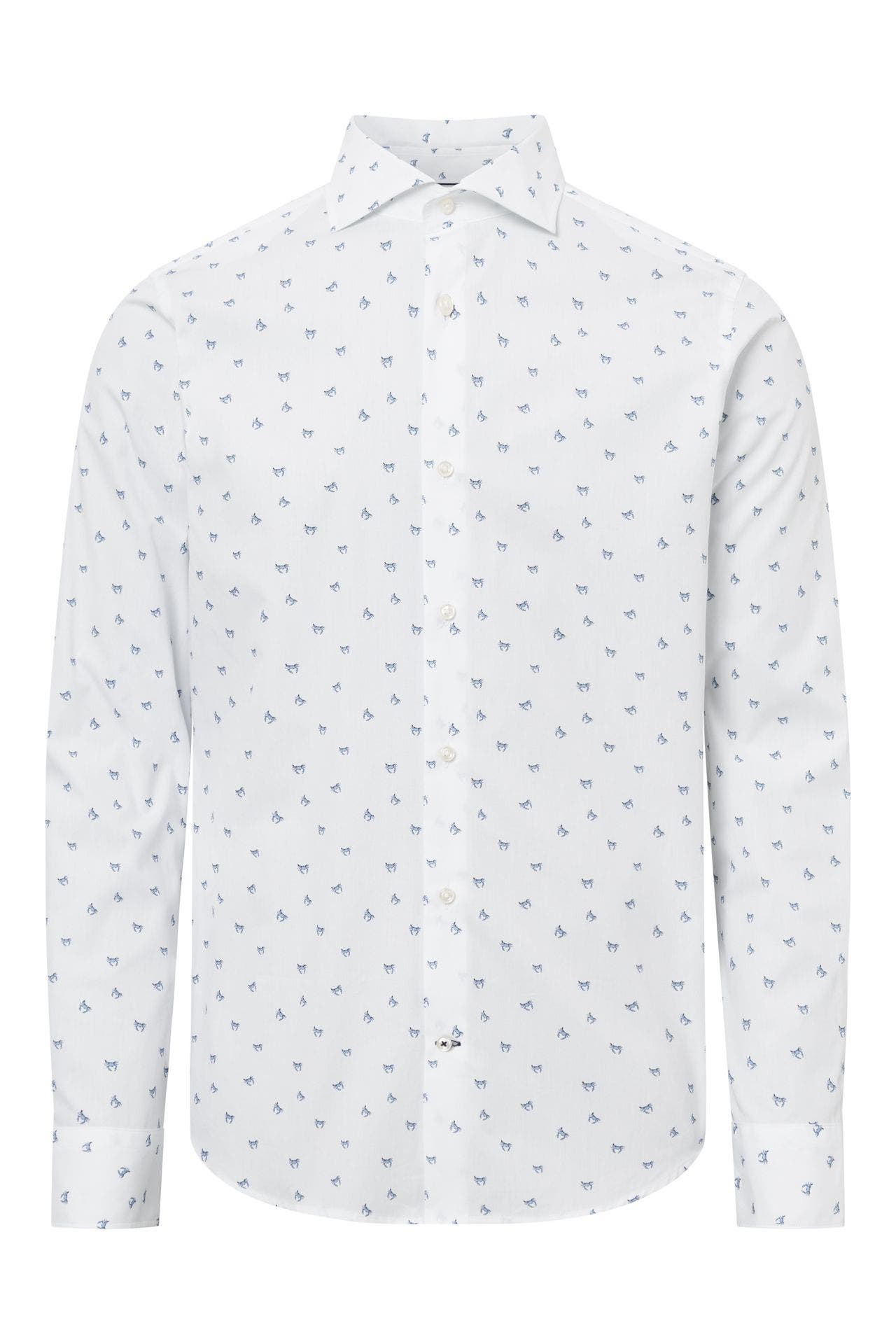 JOOP! Business-Hemd Hemd Pai in Weiß/Blau gemustert weiß/blau Slim Fit, Bild 1