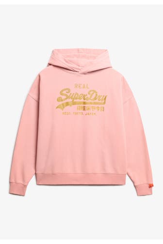 SUPERDRY Hoodie puderrosa