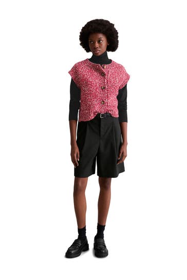 MARC O'POLO DENIM Wollmix-Weste rot