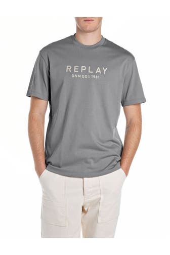 REPLAY T-Shirt grüngrau